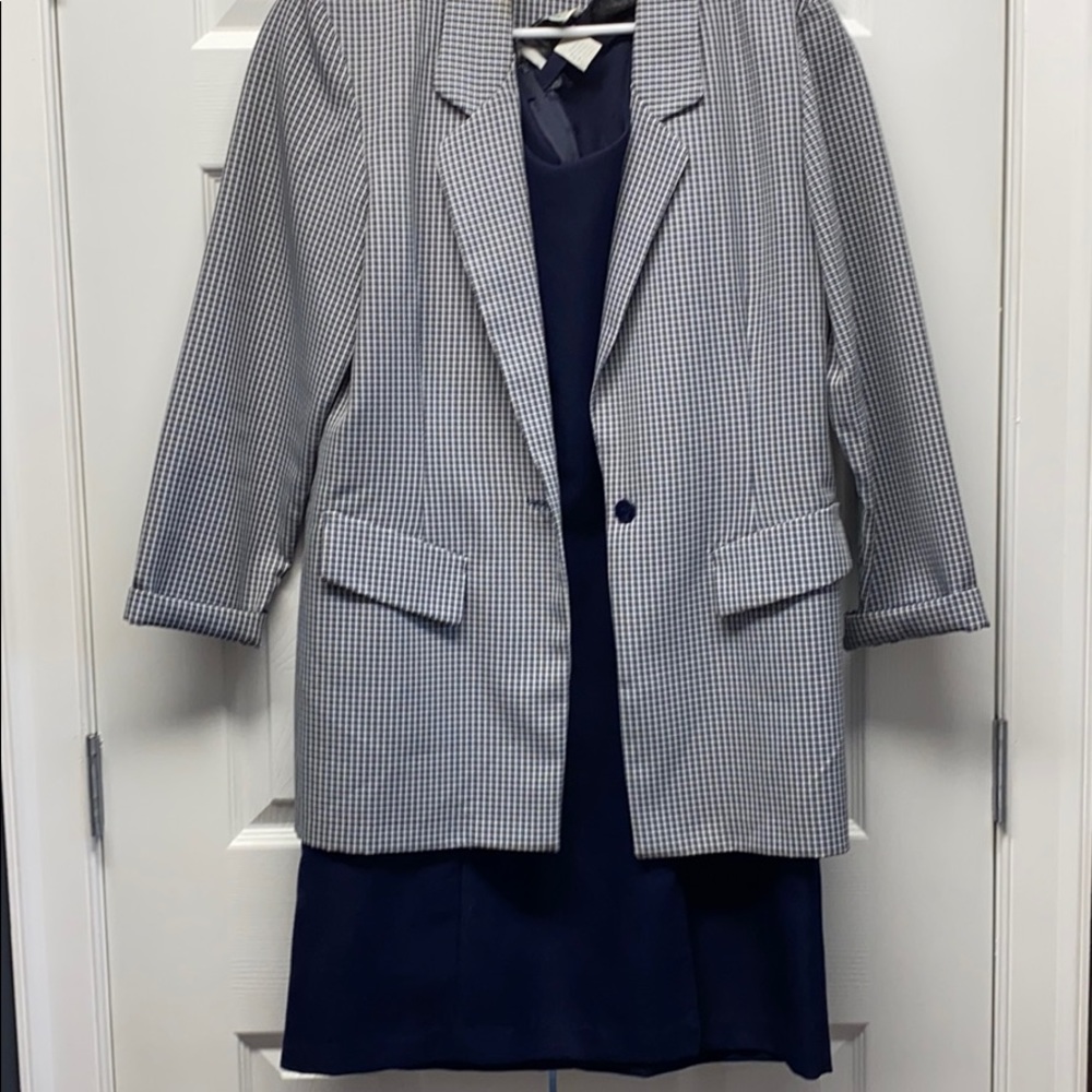 Morningside navy suit dress with jackets